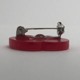 Small 2.7cm Fruit slice brooch made from resin.  badge pin . Roll safety catch. Pick your fruit