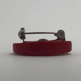 Small 2.7cm Fruit slice brooch made from resin.  badge pin . Roll safety catch. Pick your fruit
