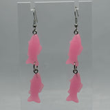 Fish earrings 7 Cm Long. Fun earrings