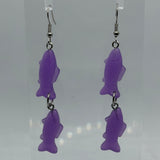 Fish earrings 7 Cm Long. Fun earrings