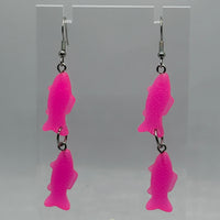 Fish earrings 7 Cm Long. Fun earrings