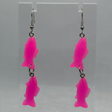 Fish earrings 7 Cm Long. Fun earrings