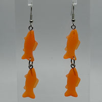 Fish earrings 7 Cm Long. Fun earrings