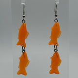 Fish earrings 7 Cm Long. Fun earrings