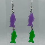 Fish earrings 7 Cm Long. Fun earrings