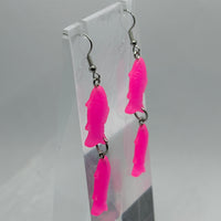 Fish earrings 7 Cm Long. Fun earrings