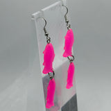 Fish earrings 7 Cm Long. Fun earrings