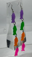 Extra long Fish earrings 14 Cm Long. Fun earrings