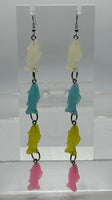 Extra long Fish earrings 14 Cm Long. Fun earrings