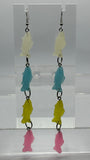 Extra long Fish earrings 14 Cm Long. Fun earrings