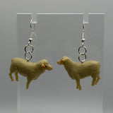 Medium Animal Earrings 5 Cm Long. Fun upcycled Toy earrings