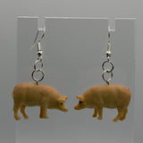 Medium Animal Earrings 5 Cm Long. Fun upcycled Toy earrings