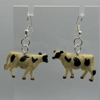 Medium Animal Earrings 5 Cm Long. Fun upcycled Toy earrings