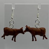 Medium Animal Earrings 5 Cm Long. Fun upcycled Toy earrings