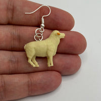 Medium Animal Earrings 5 Cm Long. Fun upcycled Toy earrings