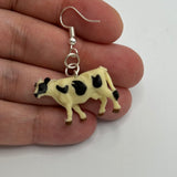 Medium Animal Earrings 5 Cm Long. Fun upcycled Toy earrings