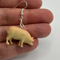 Medium Animal Earrings 5 Cm Long. Fun upcycled Toy earrings