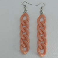 Long acrylic chain Earrings,  10.5 Cm Long large earrings