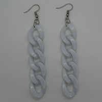 Long acrylic chain Earrings,  10.5 Cm Long large earrings