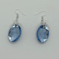 Large princess jewel earrings 6 cm long