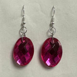 Large princess jewel earrings 6 cm long