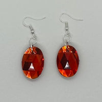 Large princess jewel earrings 6 cm long