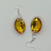 Large princess jewel earrings 6 cm long